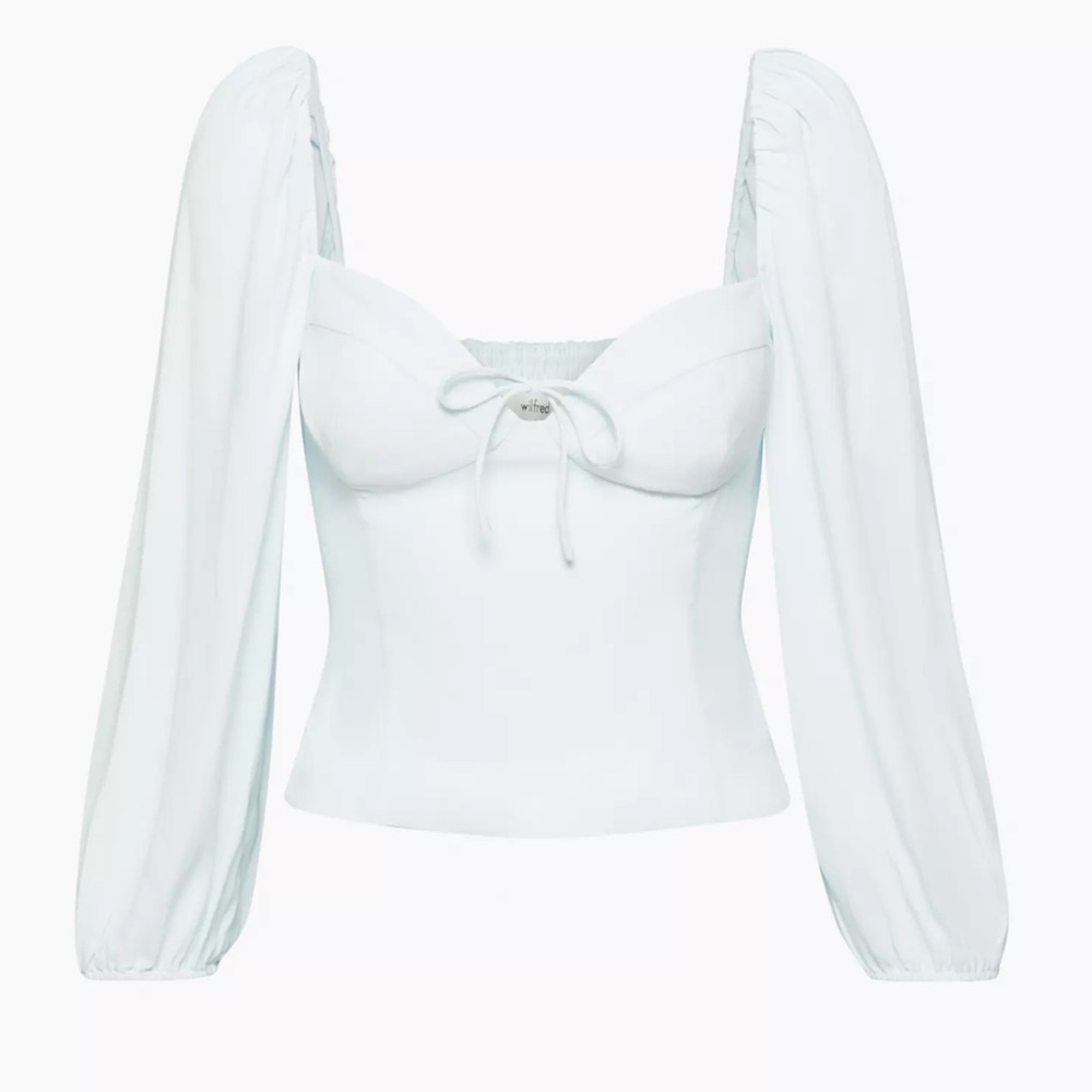 Wilfred novella top in light blue